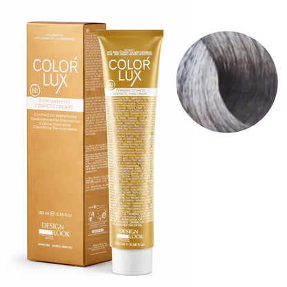 Color Lux Ceniza – Crema Colorante Permanente con Keratina y Argán para Cobertura de Canas 100ml