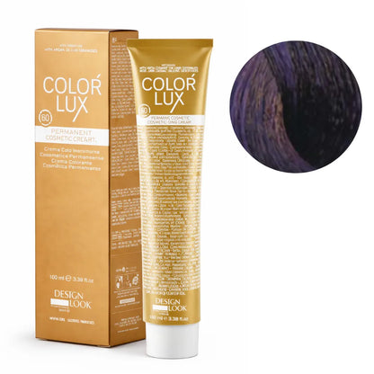 Color Lux Ceniza Violeta – Crema Colorante Permanente con Keratina y Argán para Cobertura de Canas 100ml