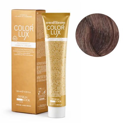 Color Lux Chocolate – Crema Colorante Permanente con Keratina y Argán para Cobertura de Canas 100ml
