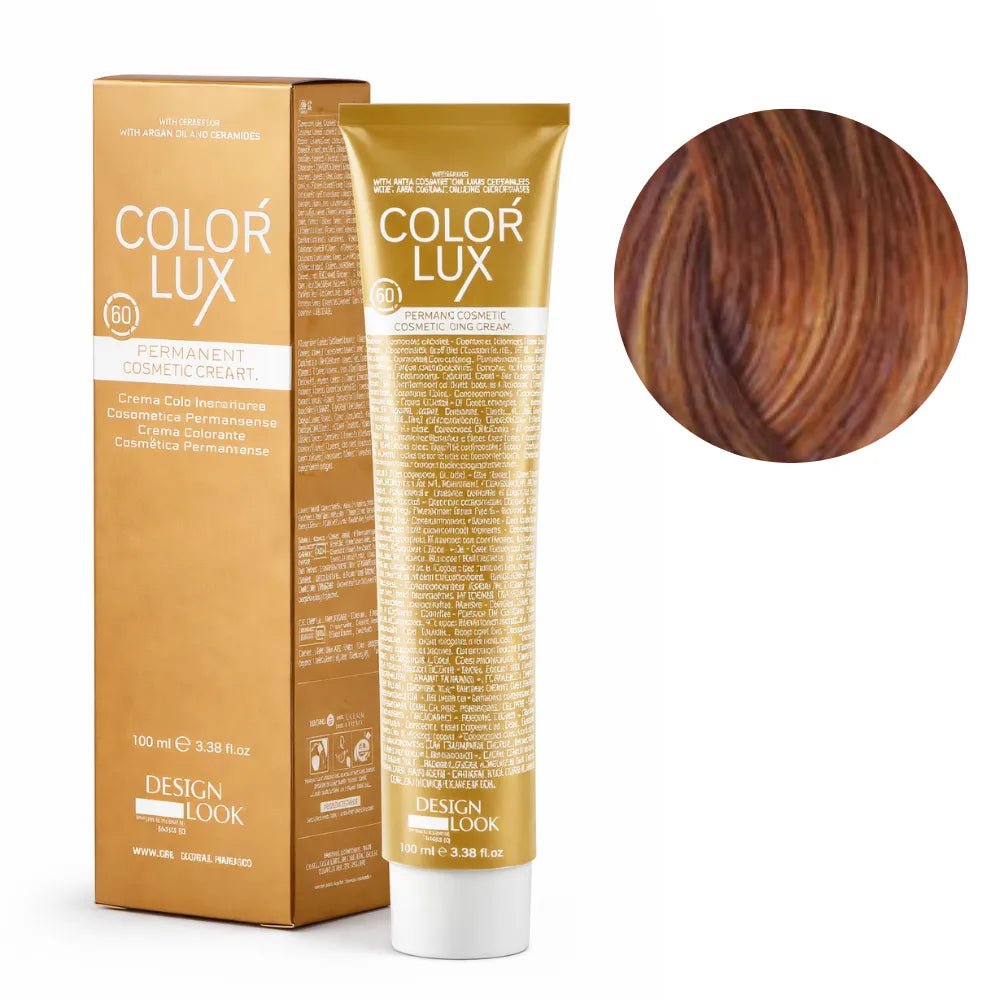 Color Lux Dorado – Crema Colorante Permanente con Keratina y Argán para Cobertura de Canas 100ml