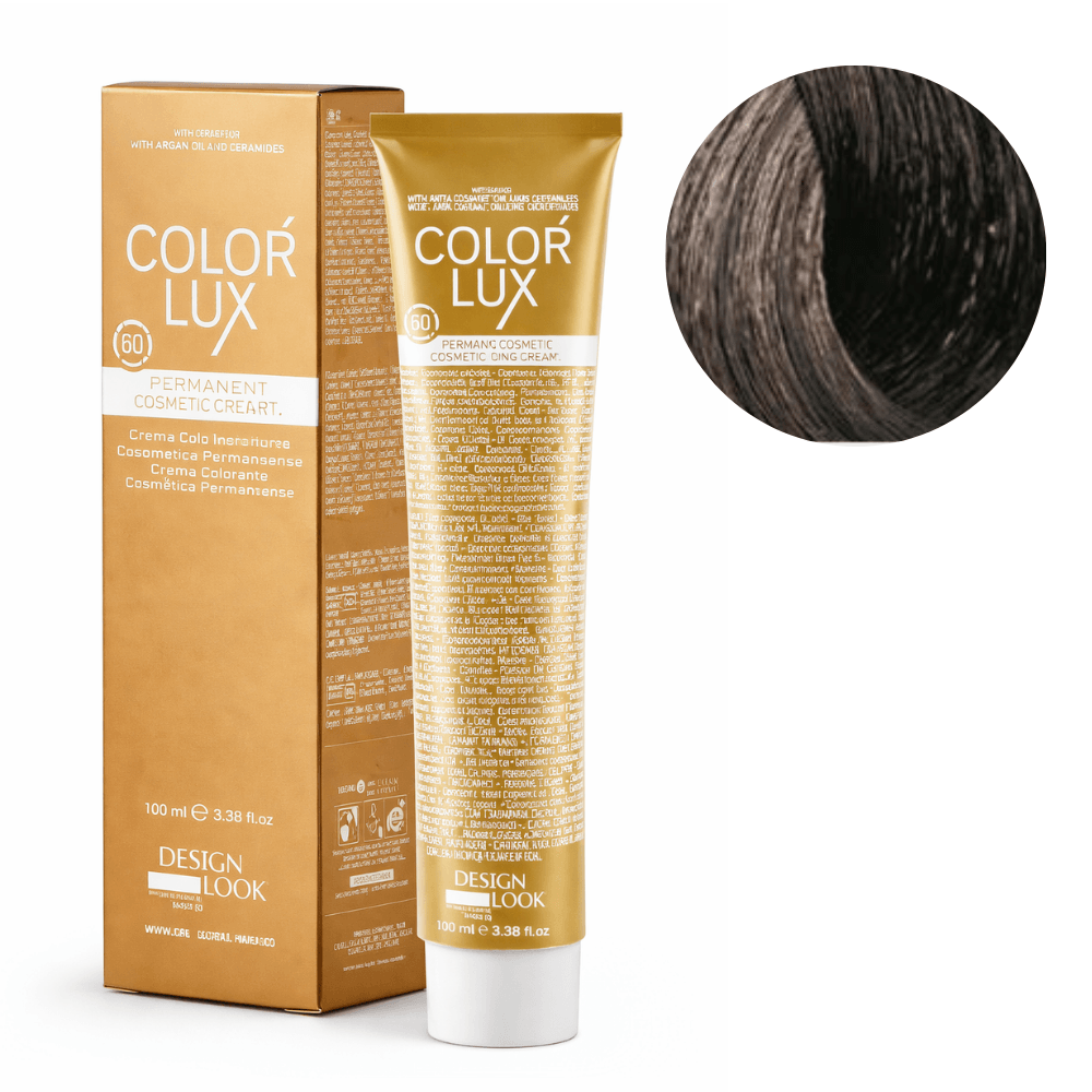 Color Lux Natural – Crema Colorante Permanente con Keratina y Argán para Cobertura de Canas 100ml