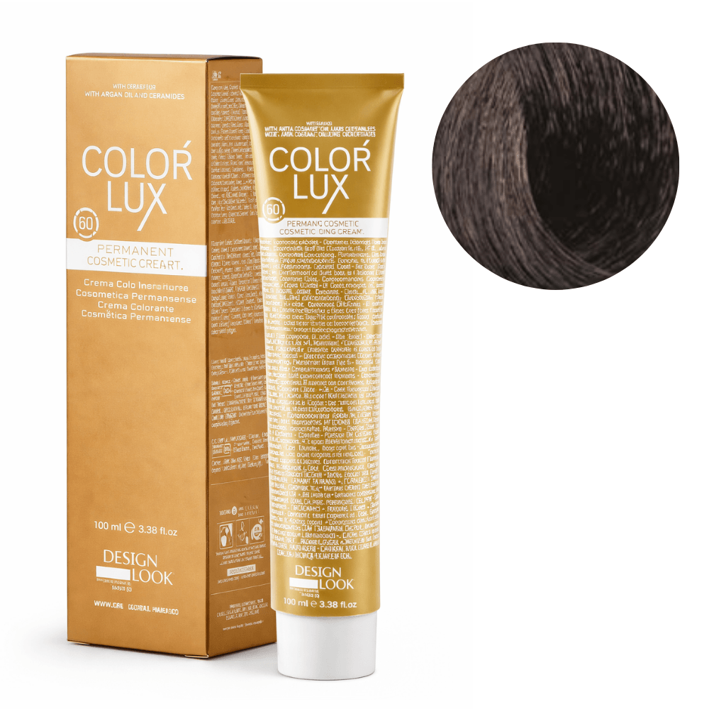 Color Lux Natural – Crema Colorante Permanente con Keratina y Argán para Cobertura de Canas 100ml