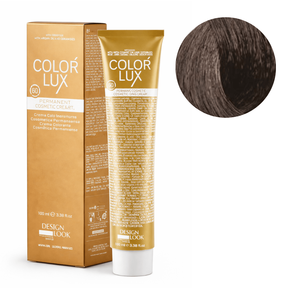 Color Lux Natural – Crema Colorante Permanente con Keratina y Argán para Cobertura de Canas 100ml