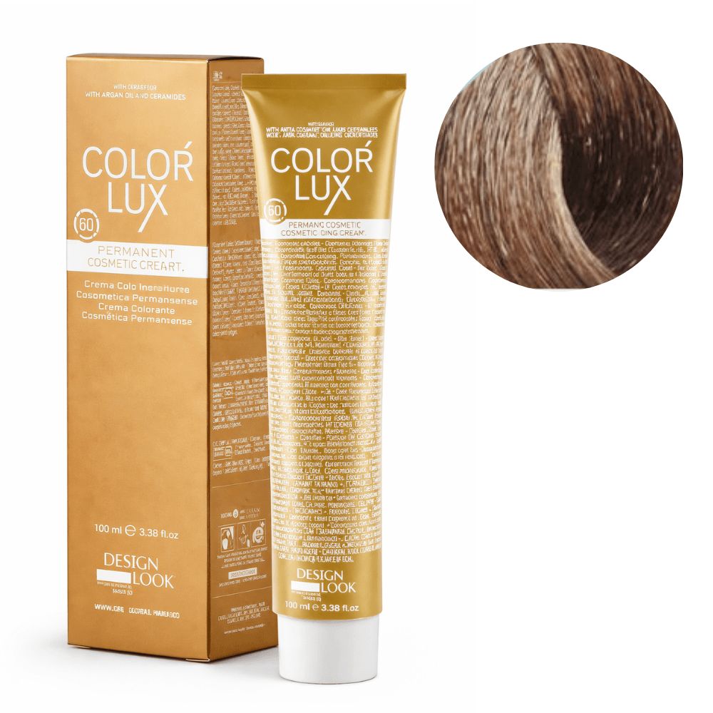 Color Lux Natural – Crema Colorante Permanente con Keratina y Argán para Cobertura de Canas 100ml
