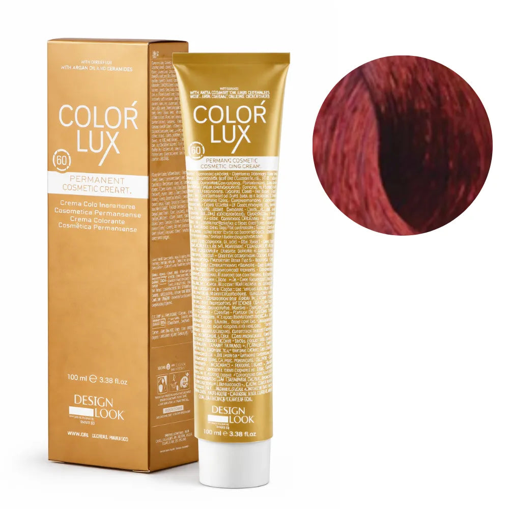 Color Lux Rojo Intenso – Crema Colorante Permanente con Keratina y Argán para Cobertura de Canas 100ml