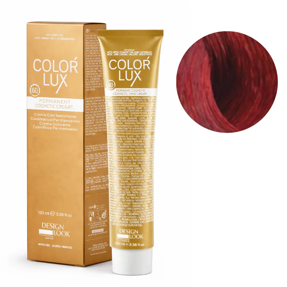 Color Lux Rojo Intenso – Crema Colorante Permanente con Keratina y Argán para Cobertura de Canas 100ml