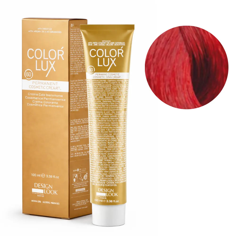 Color Lux Rojo Intenso – Crema Colorante Permanente con Keratina y Argán para Cobertura de Canas 100ml