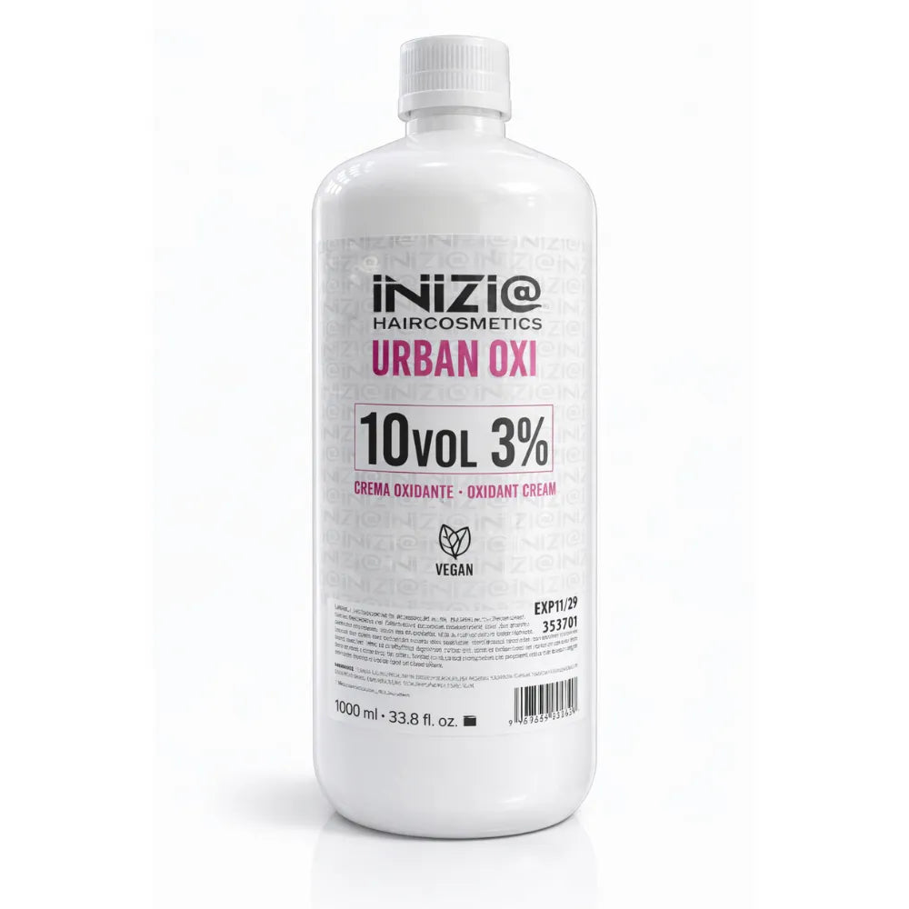Inizia Hair Cosmetics – Crema Oxidante Profesional para Coloración, Activa Tinte, Uso Profesional, 1000ML