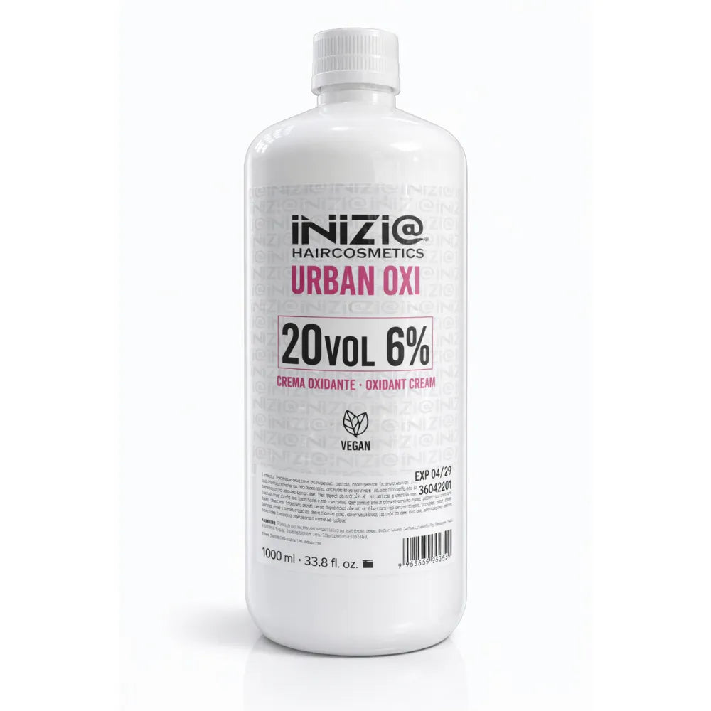 Inizia Hair Cosmetics – Crema Oxidante Profesional para Coloración, Activa Tinte, Uso Profesional, 1000ML