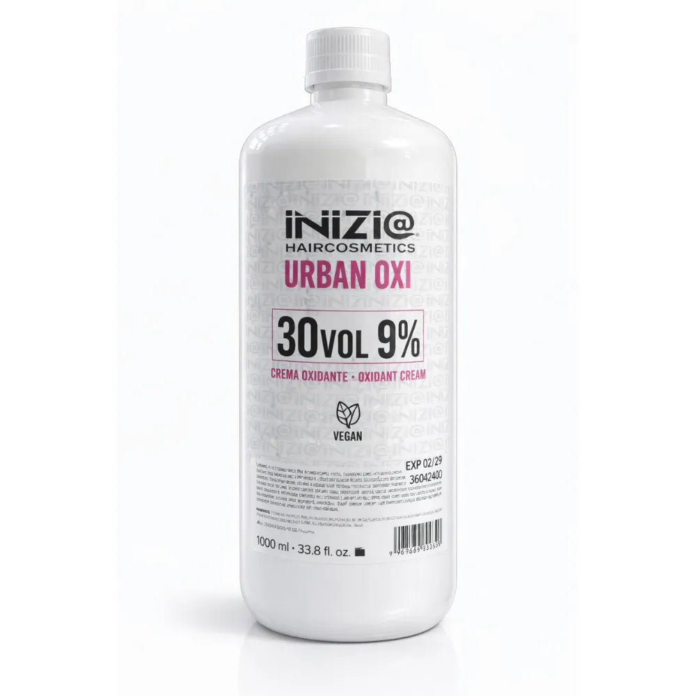 Inizia Hair Cosmetics – Crema Oxidante Profesional para Coloración, Activa Tinte, Uso Profesional, 1000ML