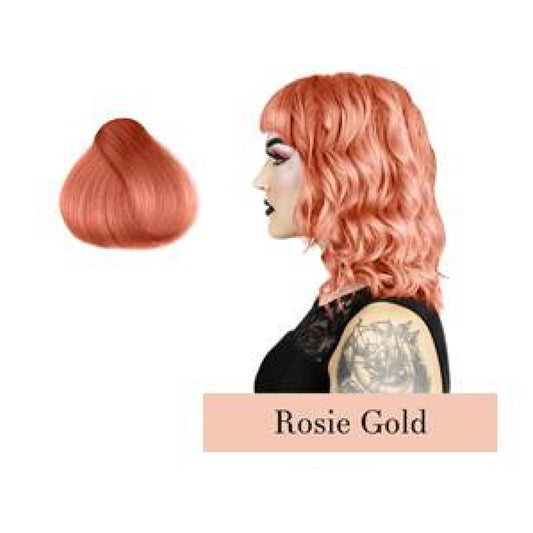 Herman’s Amazing – Mascarilla de color Rosie Gold, tono rosado dorado, 125 ml