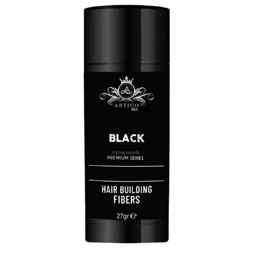 Ártico Men – Fibra Capilar en Polvo Color Negro para Dar Densidad y Cubrir Zonas con Escasez (27 g)