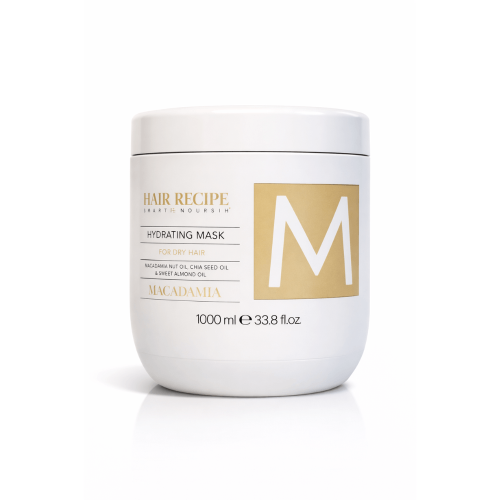 Maxy Look – Mascarilla Capilar Hidratante con Macadamia para Cabello Seco 1000 ml / 300 ml