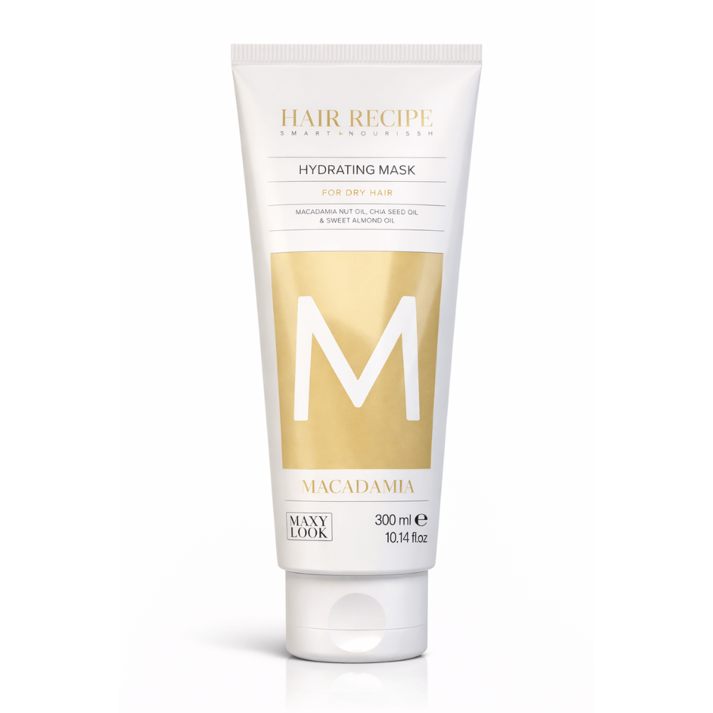 Maxy Look – Mascarilla Capilar Hidratante con Macadamia para Cabello Seco 1000 ml / 300 ml