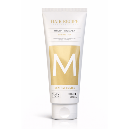 Maxy Look – Mascarilla Capilar Hidratante con Macadamia para Cabello Seco 1000 ml / 300 ml