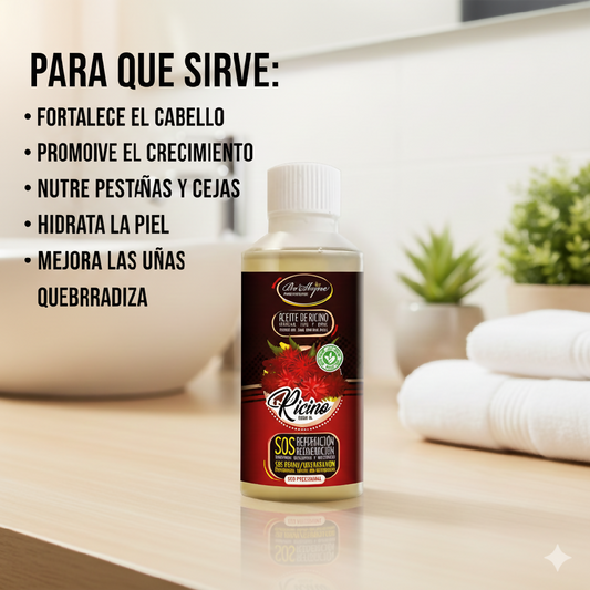 Be´Shyne®Aceite de Ricino,reparación y regeneración capilar 250ml