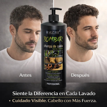 Inizia Bombar Champú Preventivo de Caída – Fortalece y Revitaliza el Cabello