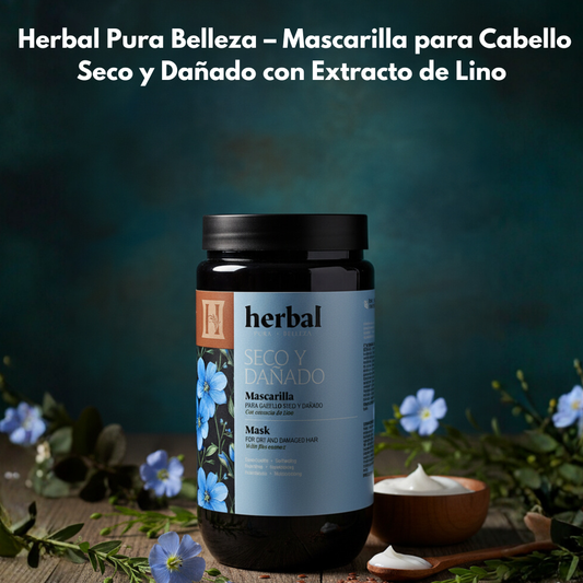 MASCARILLA PARA CABELLO SECO Y  DAÑADO CON EXTRACTO DE LINO 946ML