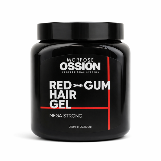 Morfose Ossion – Gel Capilar Red Gum Fijación Fuerte para Peinado Duradero 750ml / 300ml