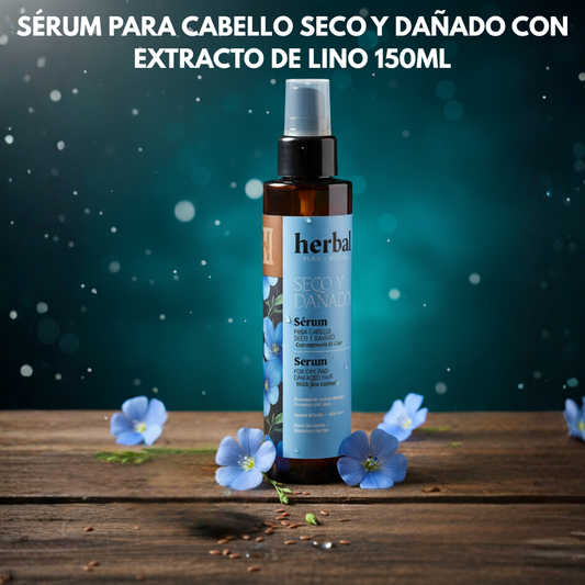SÉRUM PARA CABELLO SECO Y DAÑADO CON EXTRACTO DE LINO 150ML