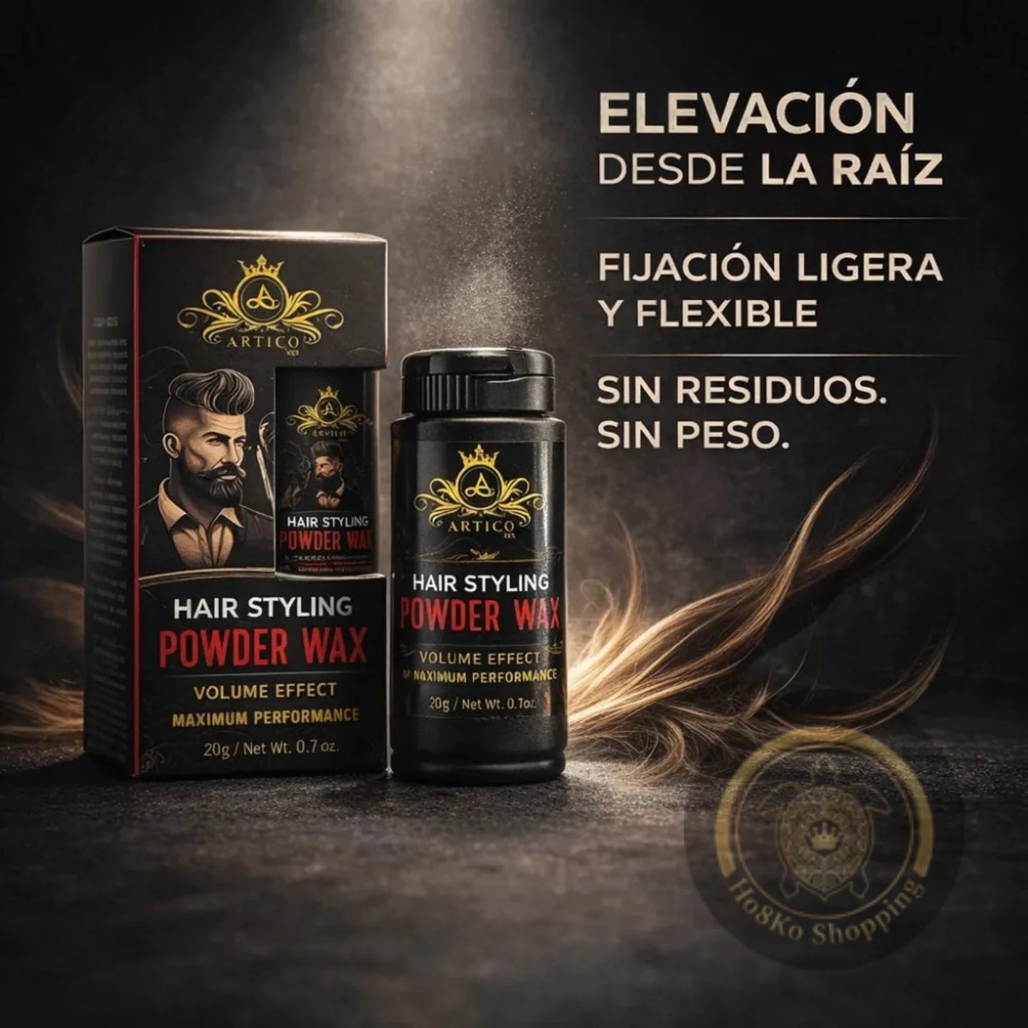 Ártico Men – Cera en Polvo Volumen para Estilizar el Cabello y Aportar Cuerpo (20 g)