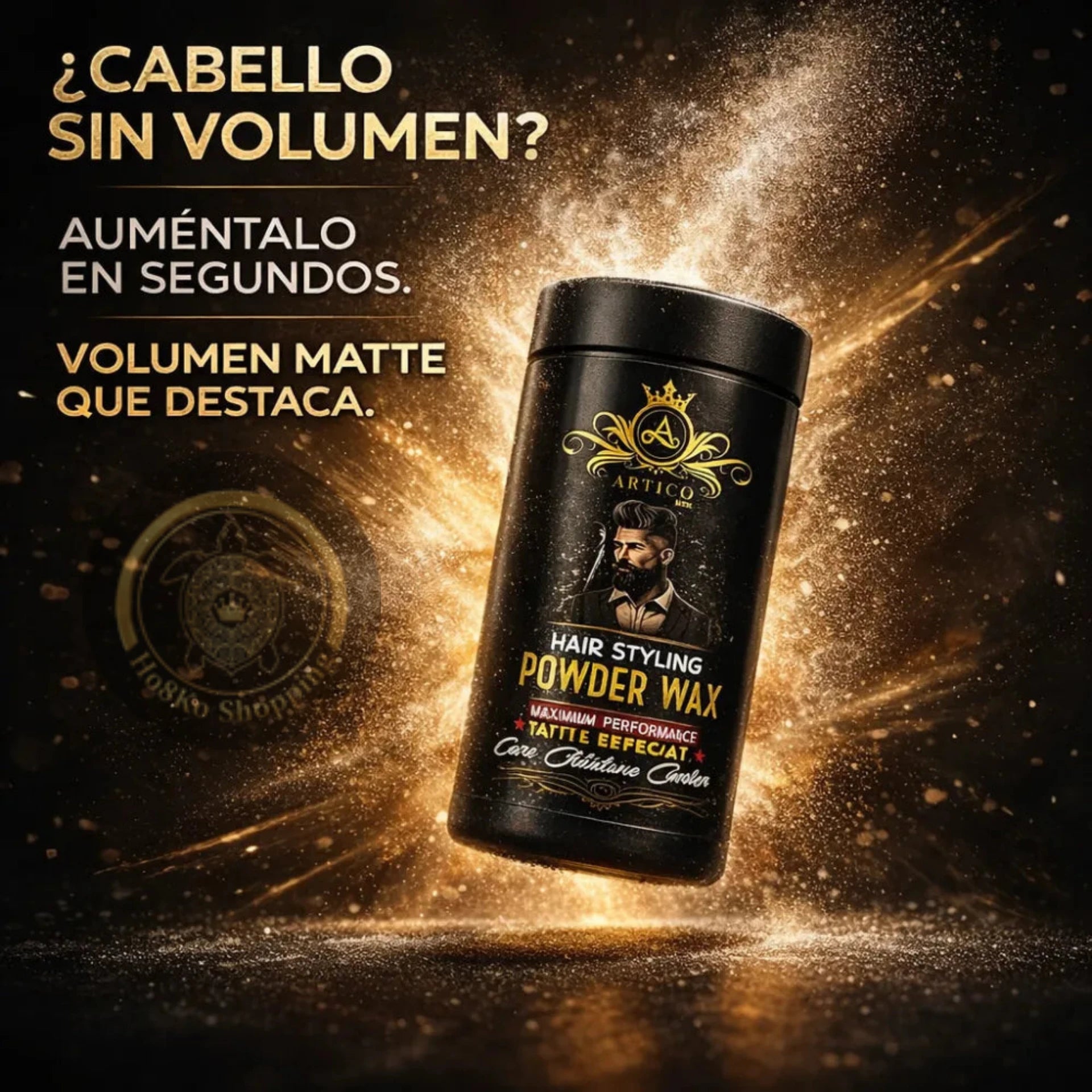 Ártico Men – Cera en Polvo Matte para Dar Volumen y Estilizar el Cabello (20 g)