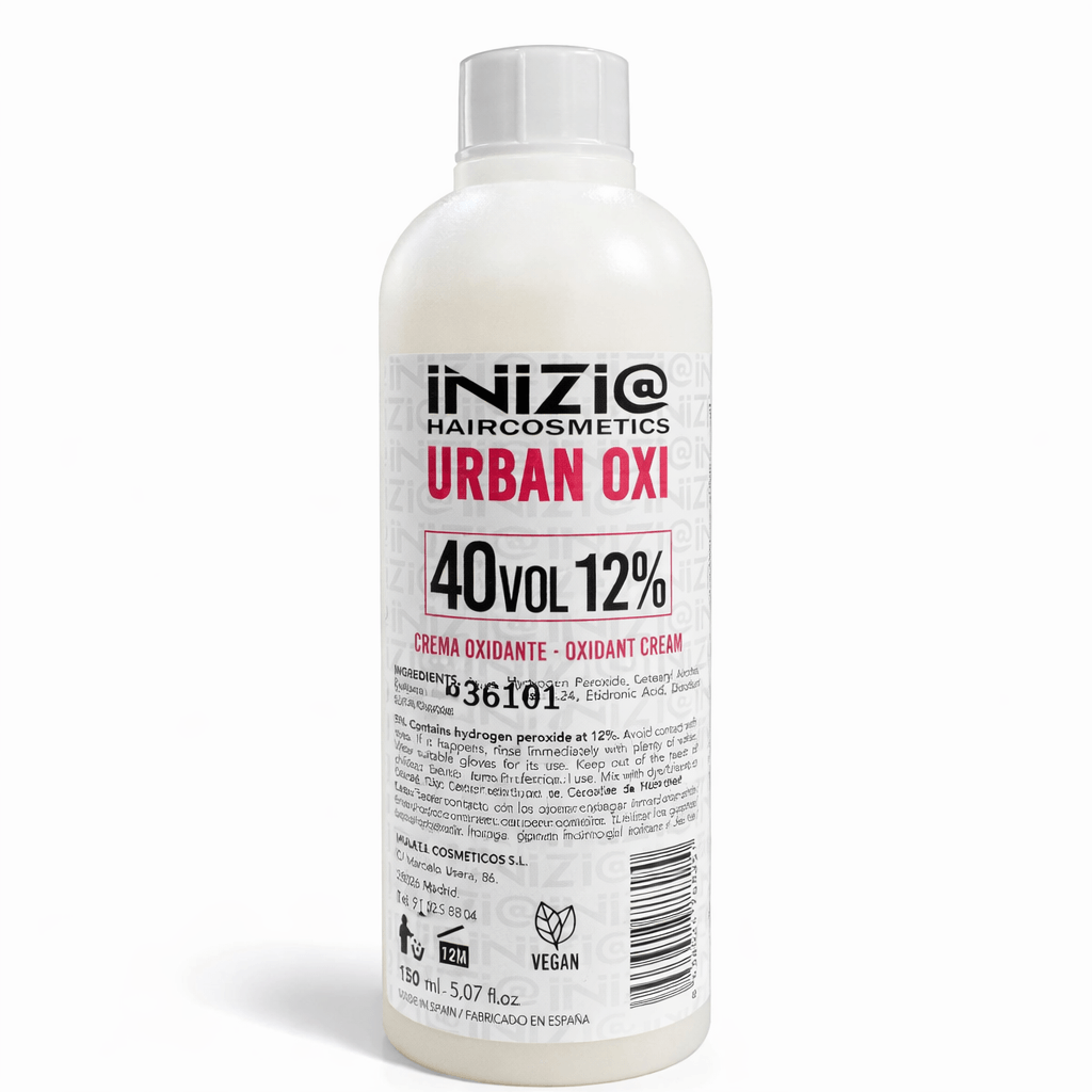 Inizia Hair Cosmetics – Crema Oxidante Profesional para Coloración, Activa Tinte, Uso Profesional, 1000ML