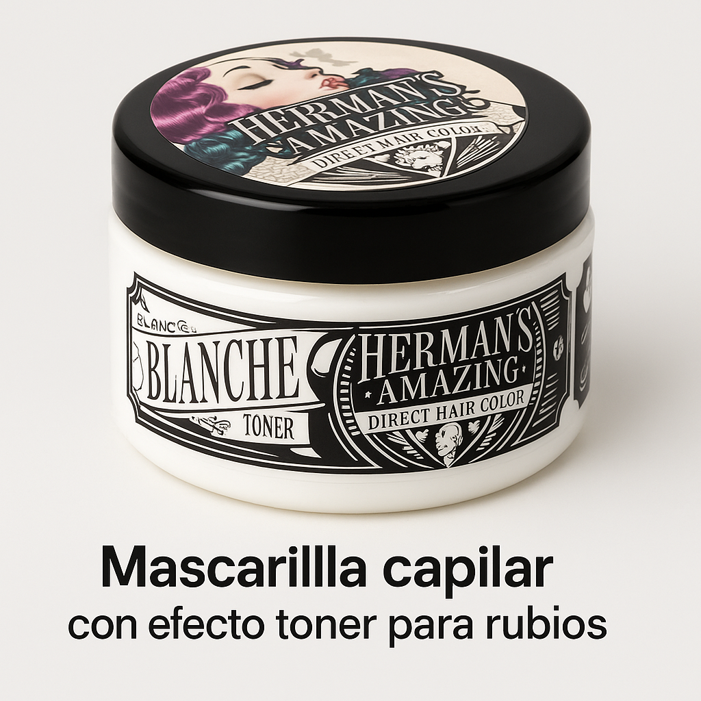 Herman’s Amazing – Mascarilla Color con efecto toner para rubios y platino 125ml