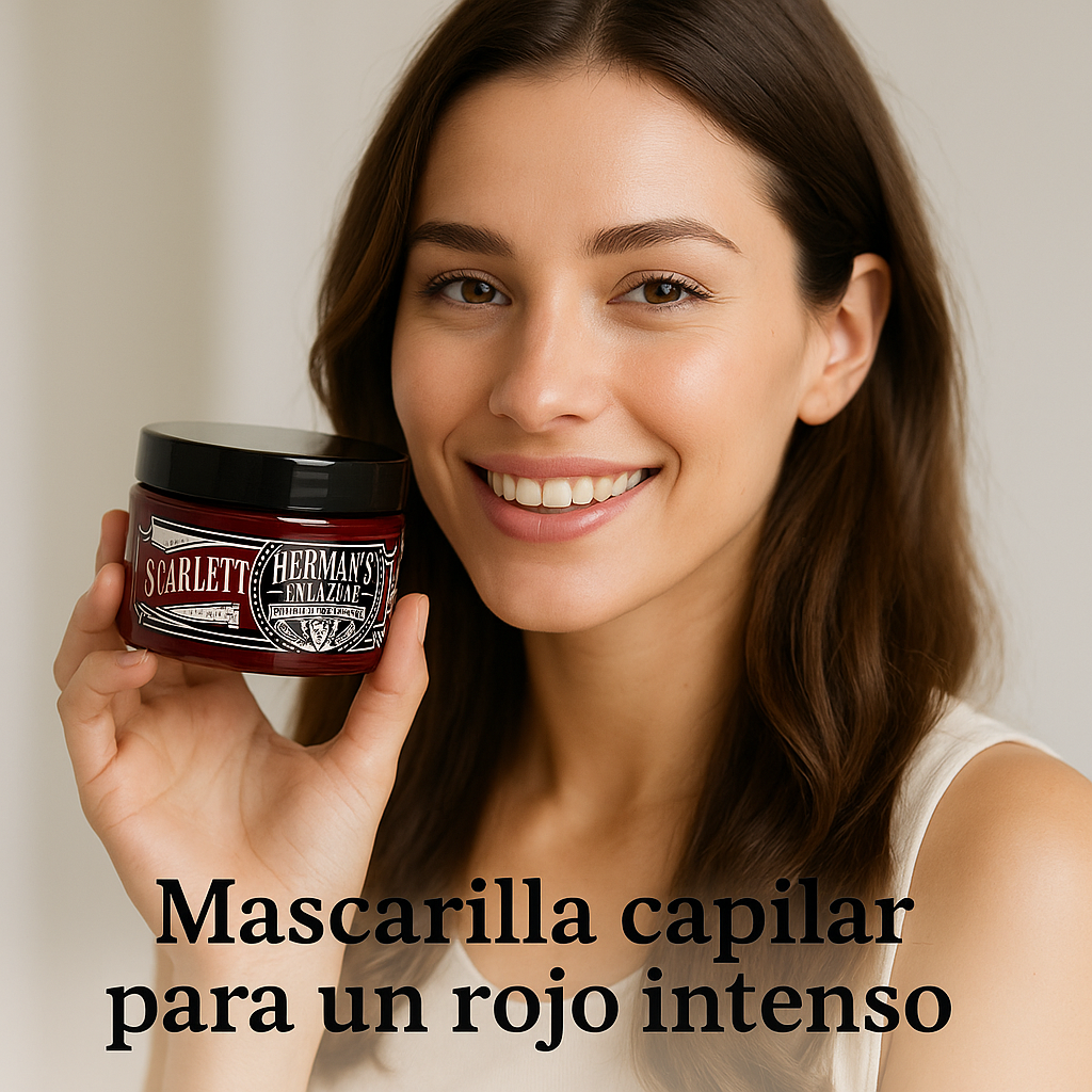 Herman’s Amazing – Mascarilla de color Scarlett Rogue Red 125ml
