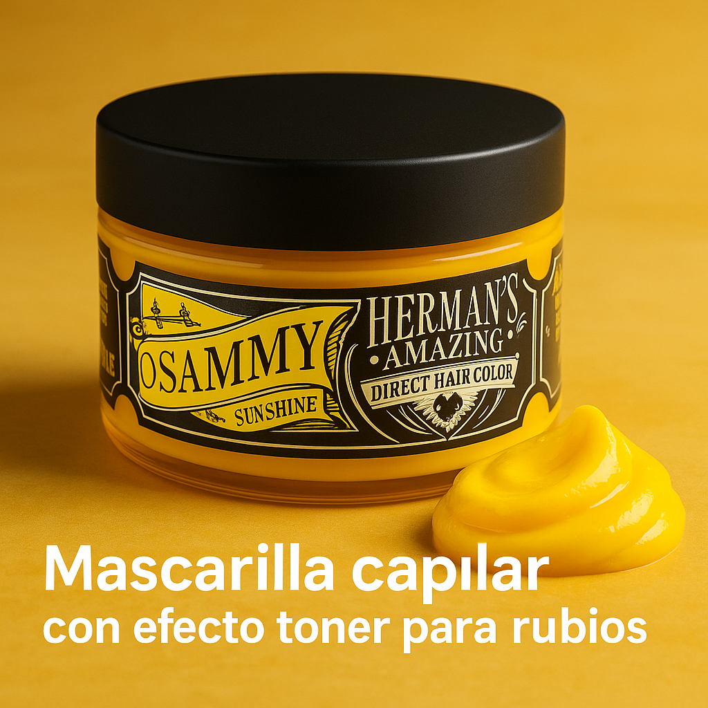 Herman’s Amazing – Mascarilla de color Sammy Sunshine para cabello 125 ml