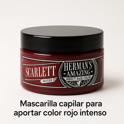 Herman’s Amazing – Mascarilla de color Scarlett Rogue Red 125ml