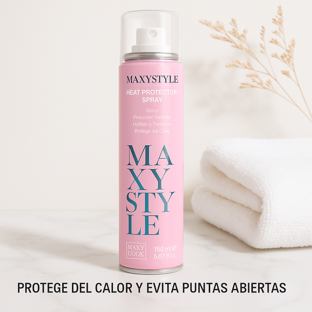 MAXYSTYLE – Spray protector térmico para secado, protege del calor y evita puntas abiertas | 150 ml