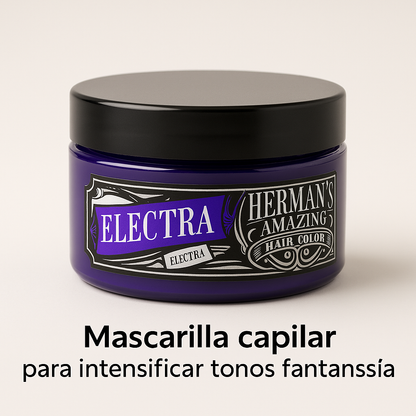 Herman’s Amazing – Mascarilla de color Electra Violet para intensificar tonos fantasía 125 ml