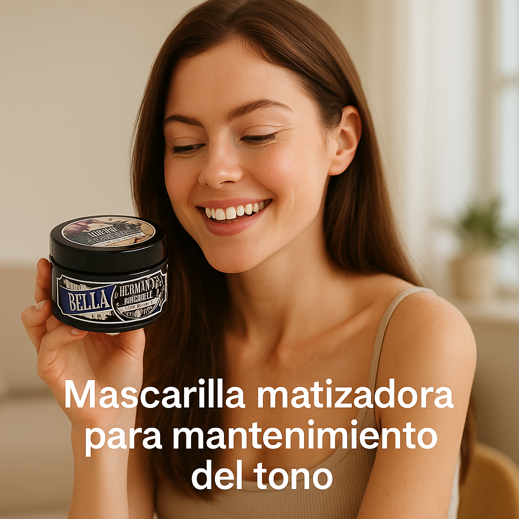 Herman’s Amazing – Mascarilla color Bella Blue, refresca e intensifica tonos fantasía, 125 ml