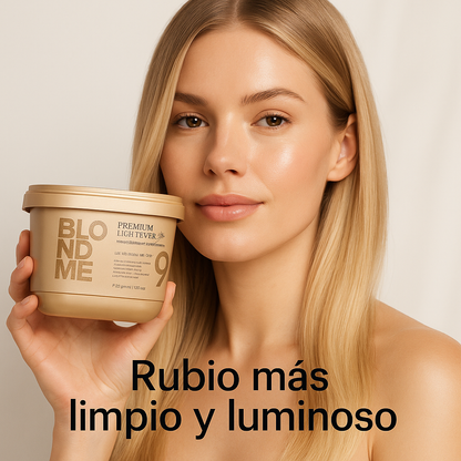 Schwarzkopf Professional – Decolorante en Polvo Premium Lift 9+ profesional, aclara hasta 9 tonos, 450 g