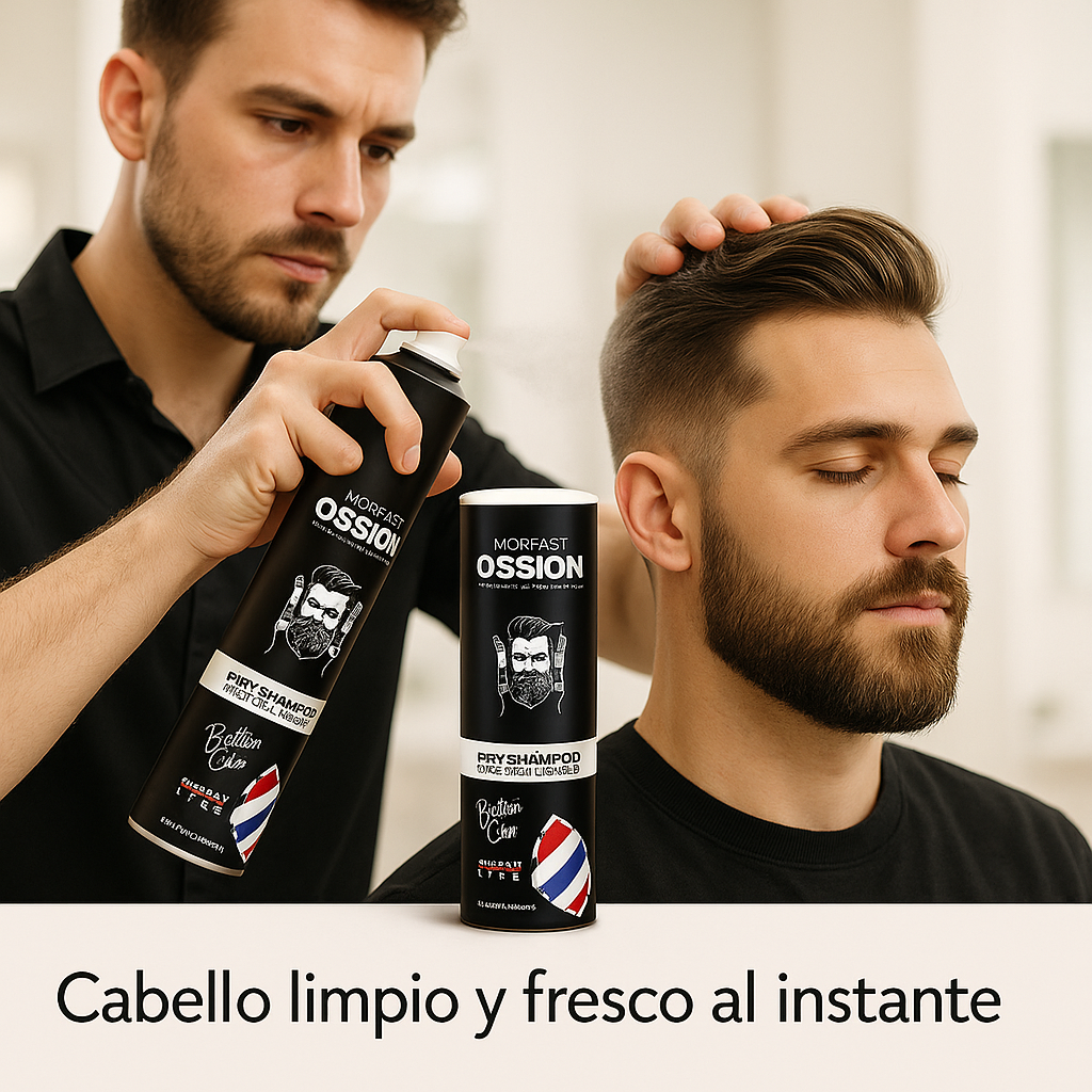 Morfose Ossion – Champú en Seco con Biotina para Cabello Limpio y Fresco 200 ml