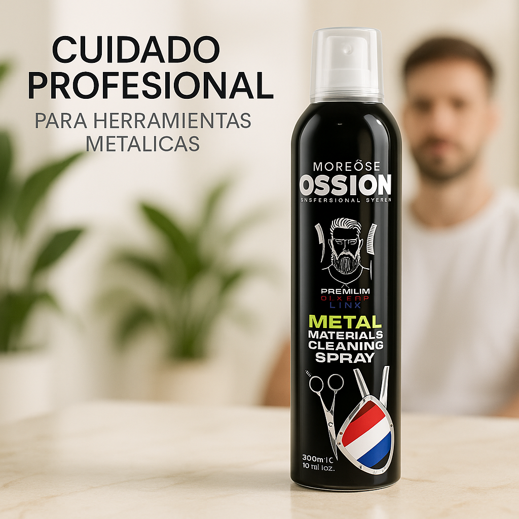 OSSION – Spray desinfectante para herramientas metálicas, desinfección rápida, uso profesional, 300 ml