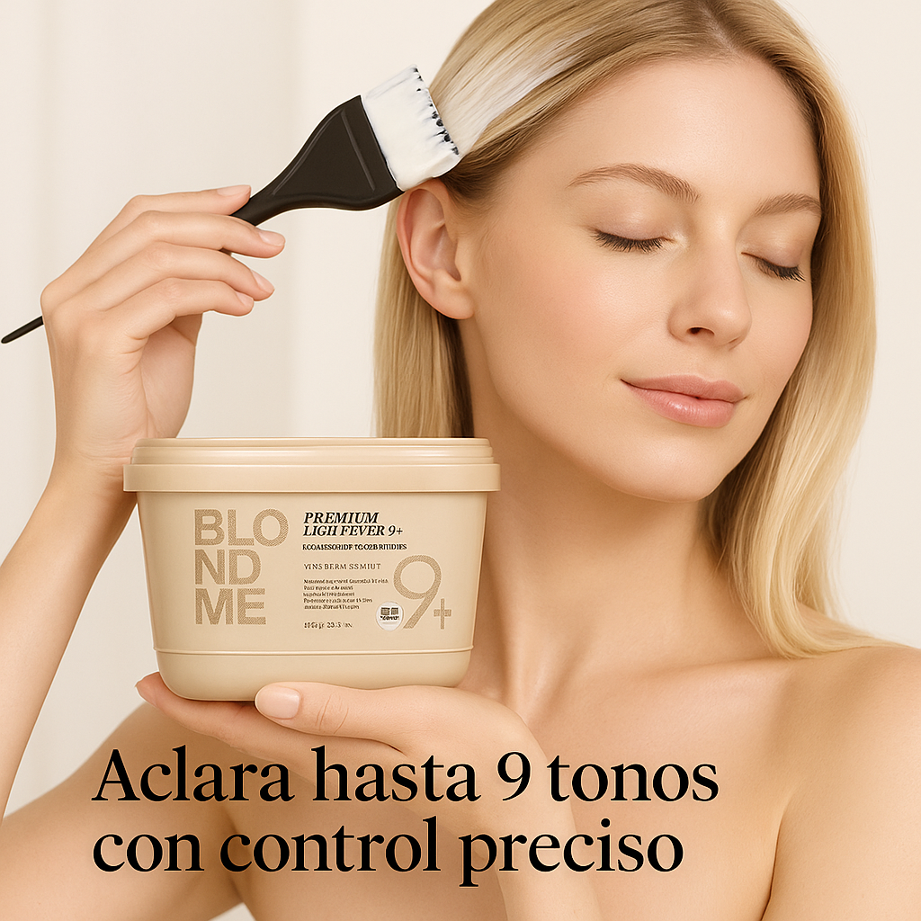 Schwarzkopf Professional – Decolorante en Polvo Premium Lift 9+ profesional, aclara hasta 9 tonos, 450 g