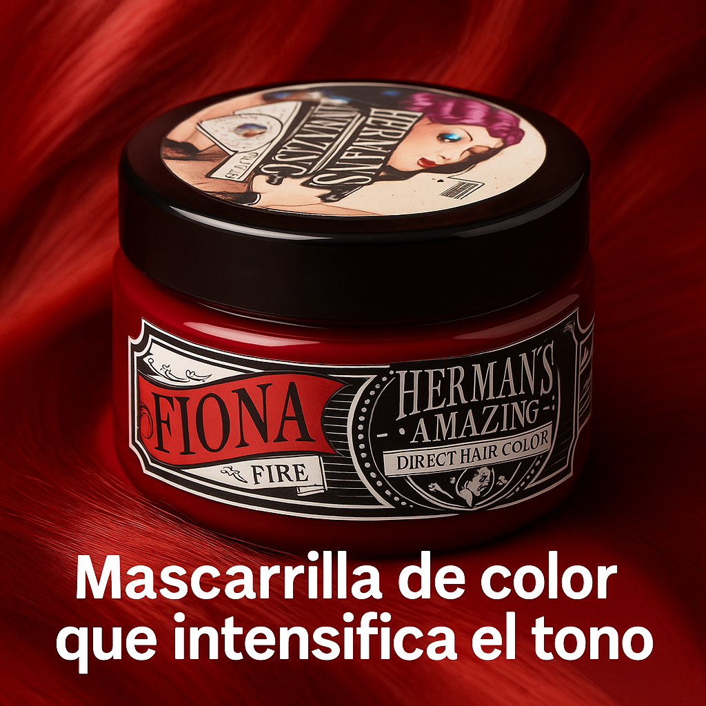 Herman’s Amazing – Mascarilla de color rojo fuego, intensifica y refresca el tono | 125 ml