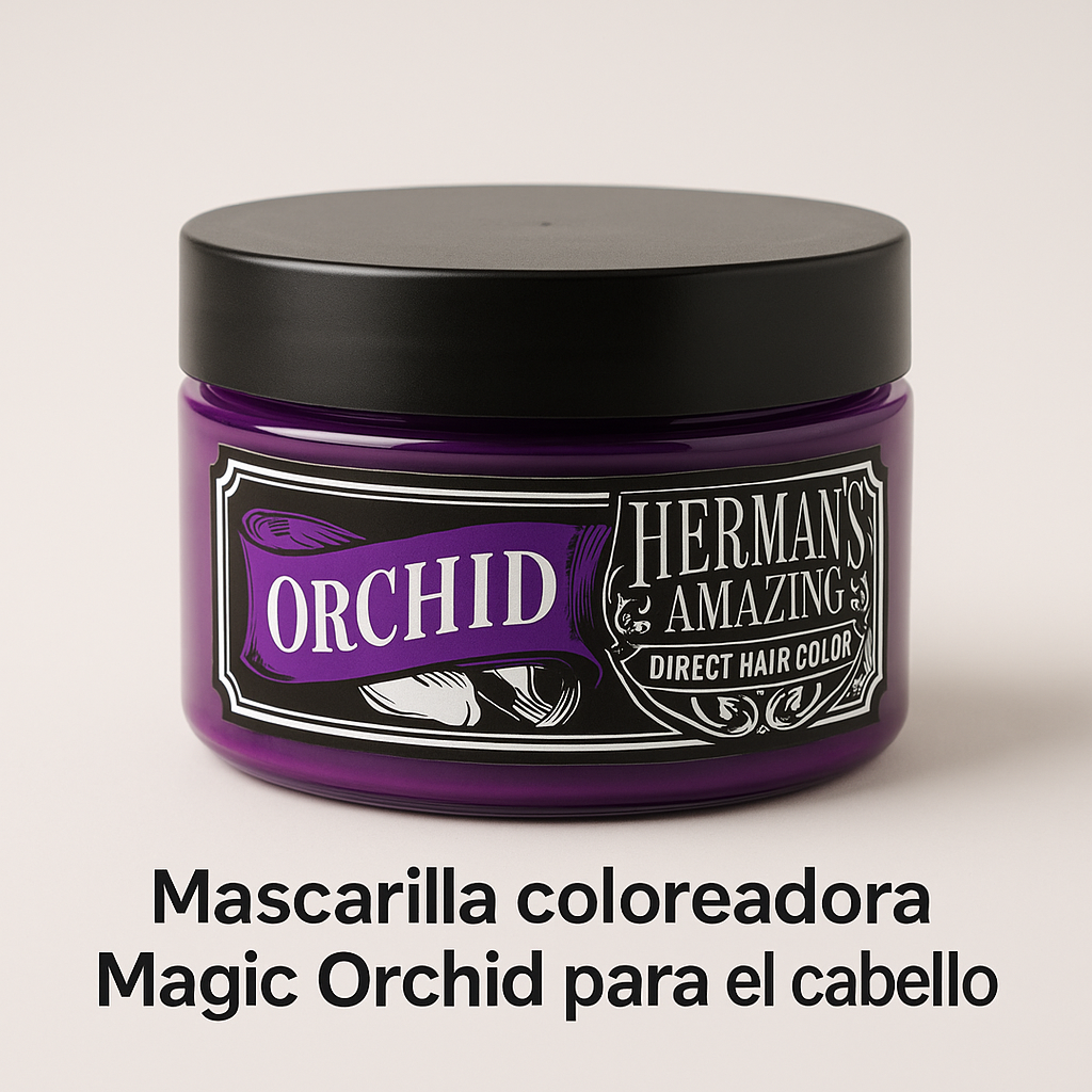 Herman's Amazing - Mascarilla color Magic Orchid para refrescar colores fantasía 125 ml