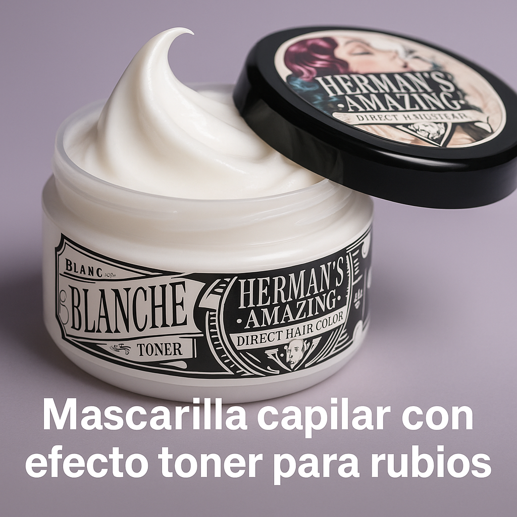 Herman’s Amazing – Mascarilla Color con efecto toner para rubios y platino 125ml