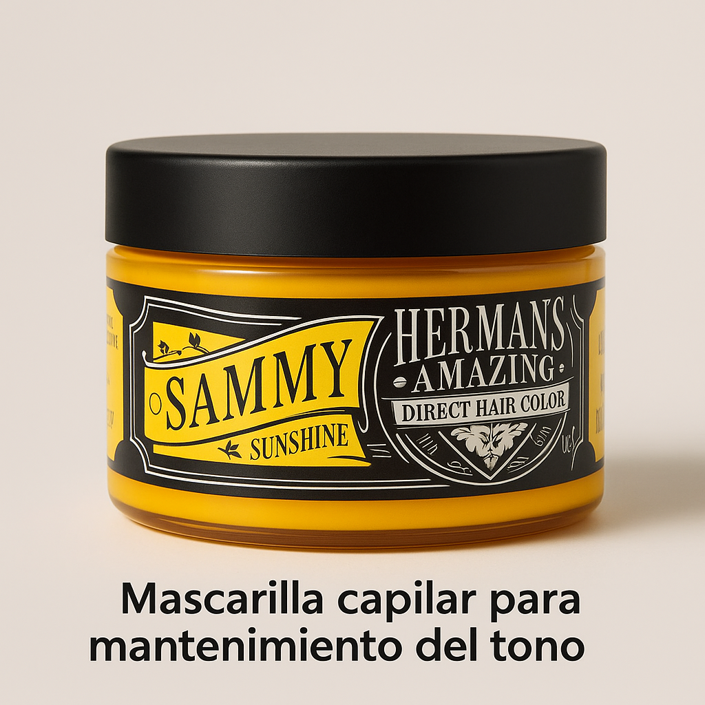Herman’s Amazing – Mascarilla de color Sammy Sunshine para cabello 125 ml