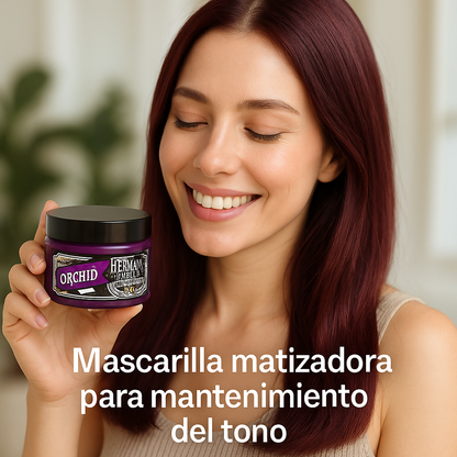 Herman's Amazing - Mascarilla color Magic Orchid para refrescar colores fantasía 125 ml