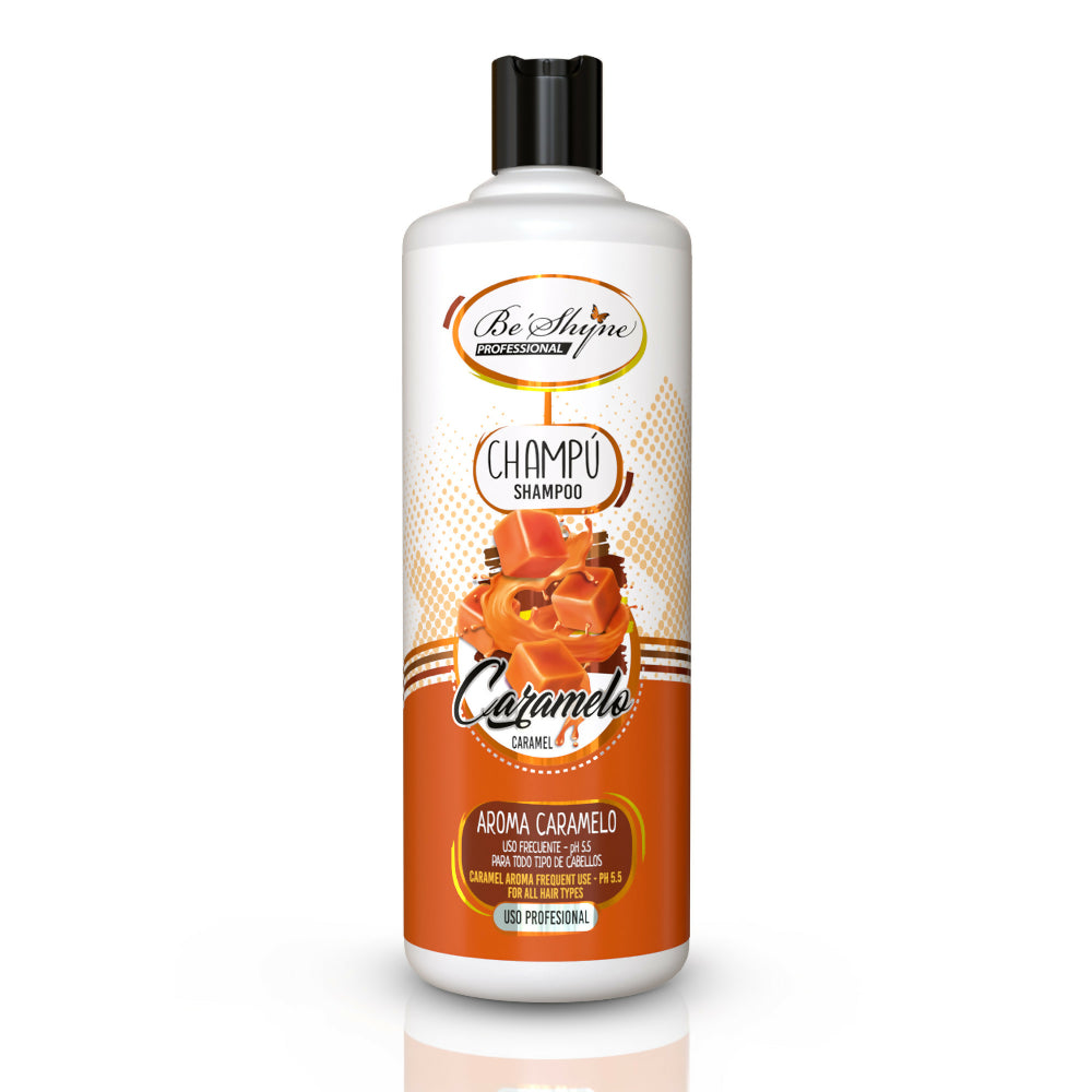 Be´Shyne - Champú Neutro Caramelo pH 5.5 para Todo Tipo de Cabello 1L